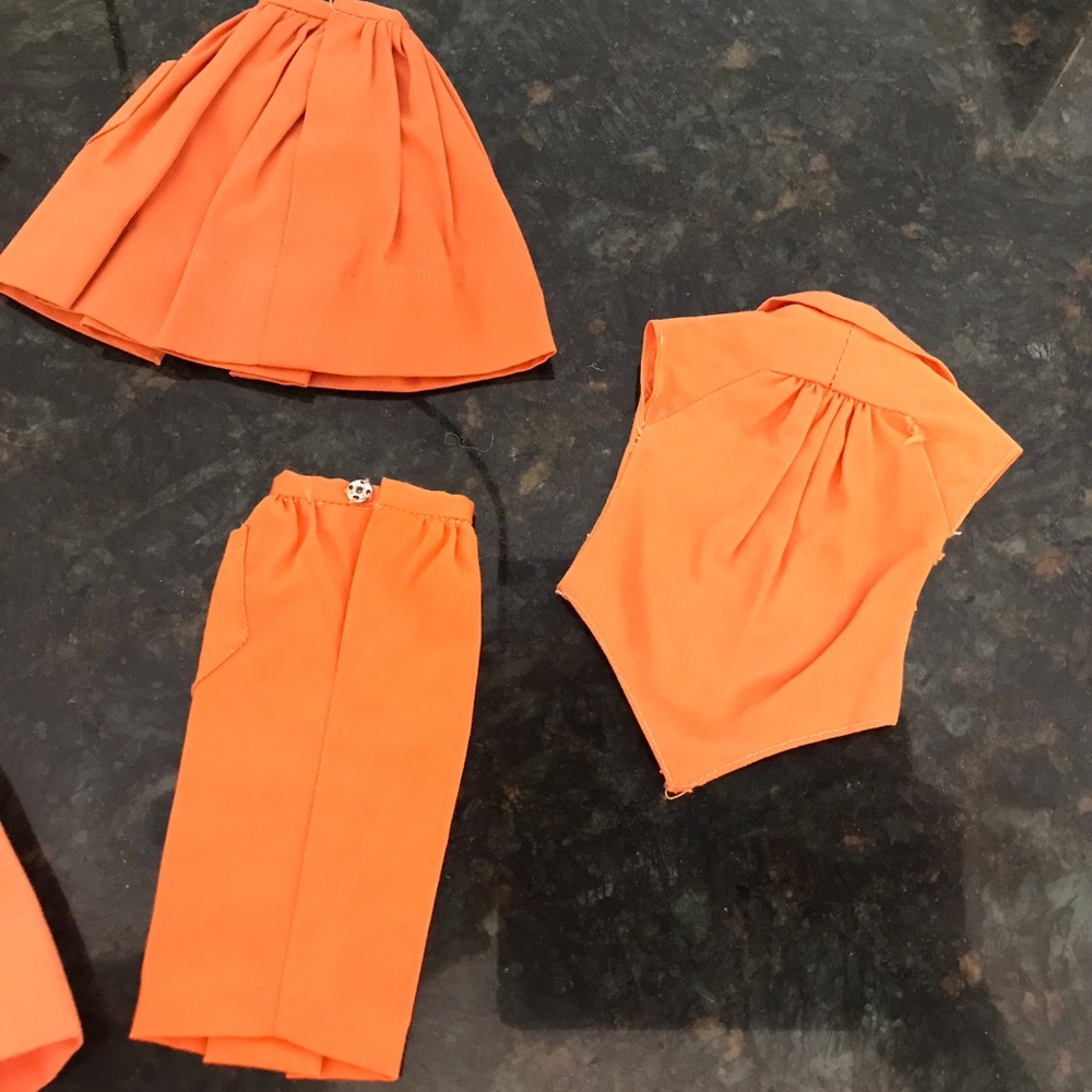 Vintage Barbie 1960’s Orange PAK Lot of 5 pieces - Picture 6 of 6